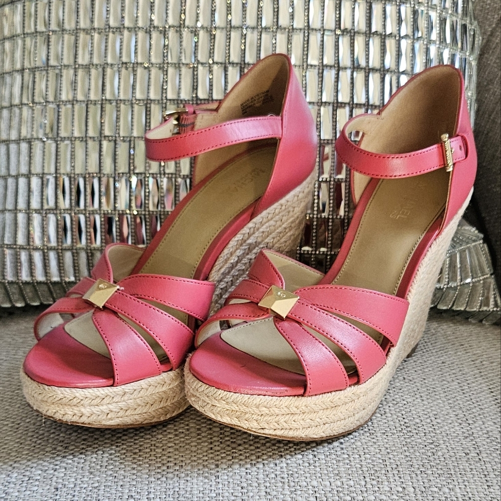 Pink Michael Kors Wedges